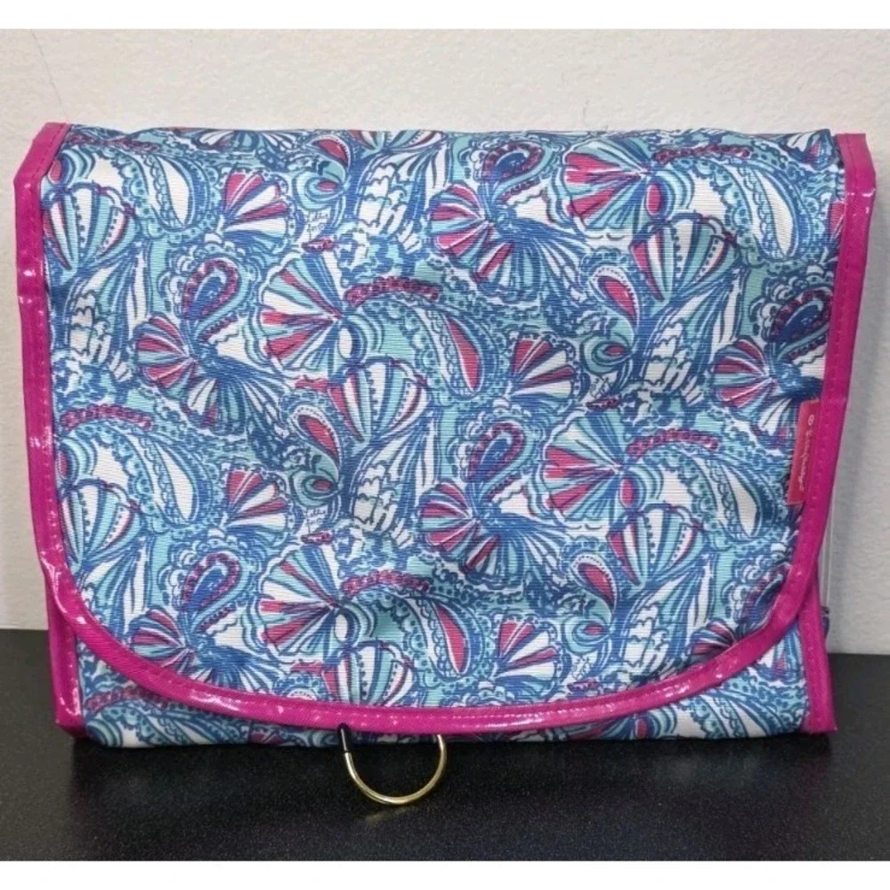 Lilly Pulitzer‎ Target Hanging Cosmetic Bag Valet Travel My Fans Makeup Toiletry